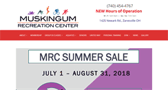 Desktop Screenshot of muskingumrecreationcenter.org